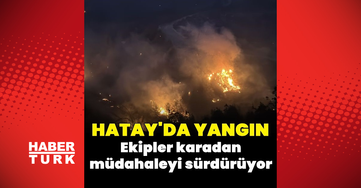 Hatay’ın Arsuz ilçesinde çıkan orman yangın evlere sıçradı