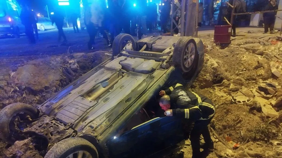 Antakya’da feci kaza : 5 yaralı