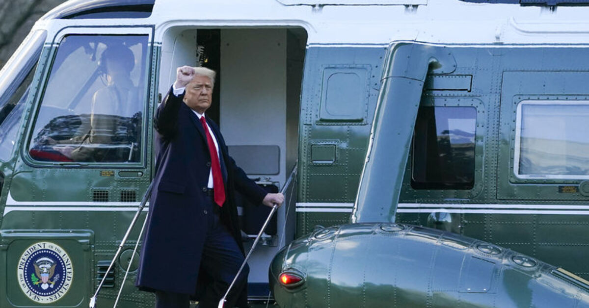 Donald Trump, Beyaz Saray’a nasıl veda etmişti?